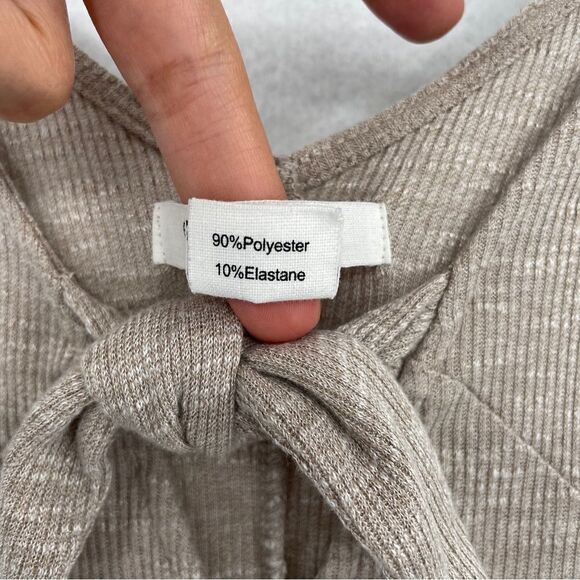 Glamorous Knit Ribbed Romper NWOT 6 - Picture 4 of 6